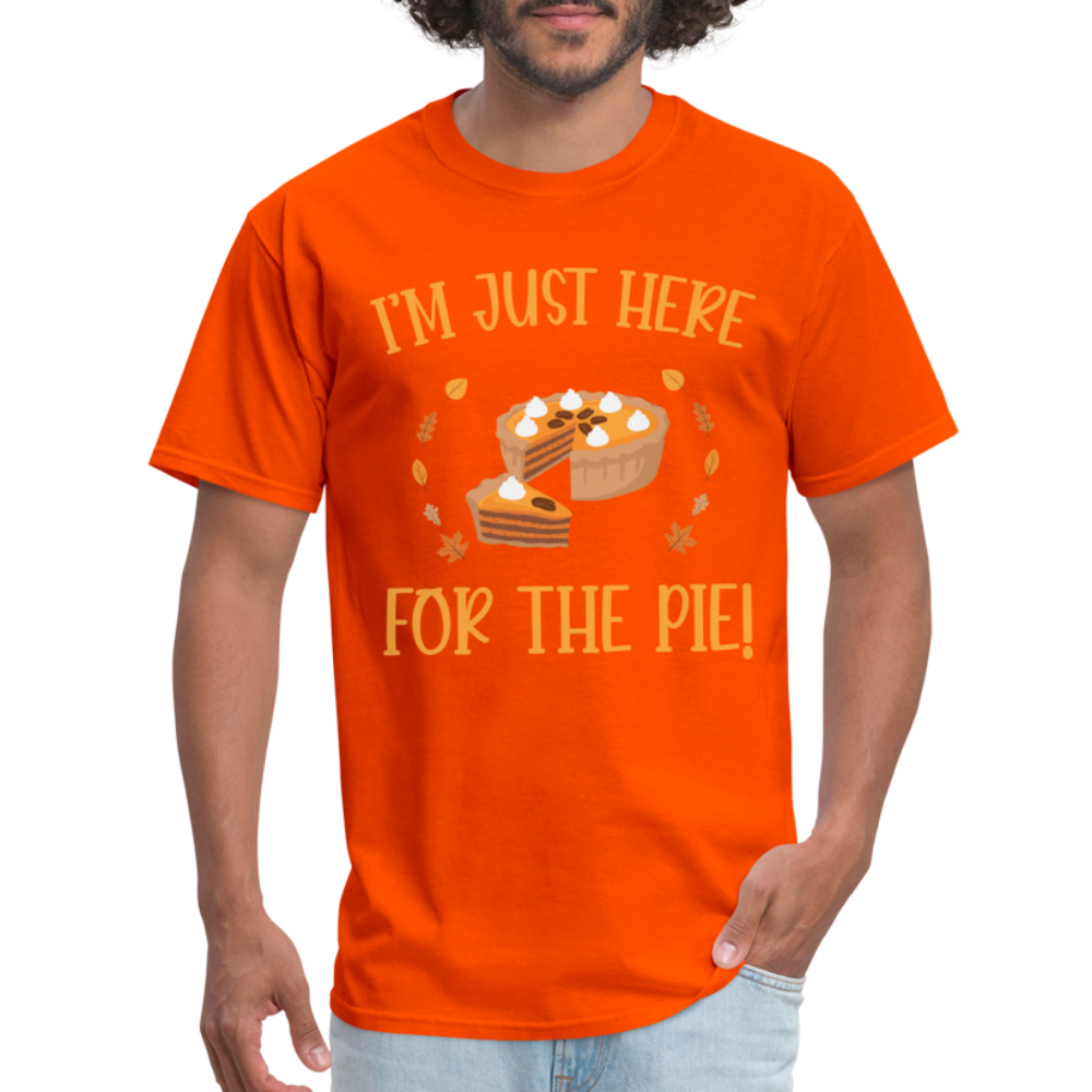 I'm Just Here For The Pie T-Shirt Color: orange