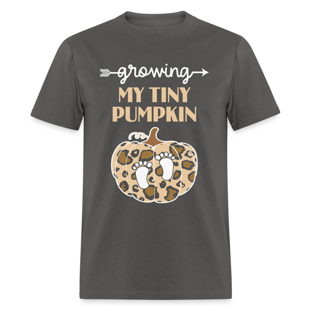 Growing My Tiny Pumpkin (Pregnancy) T-Shirt - charcoal