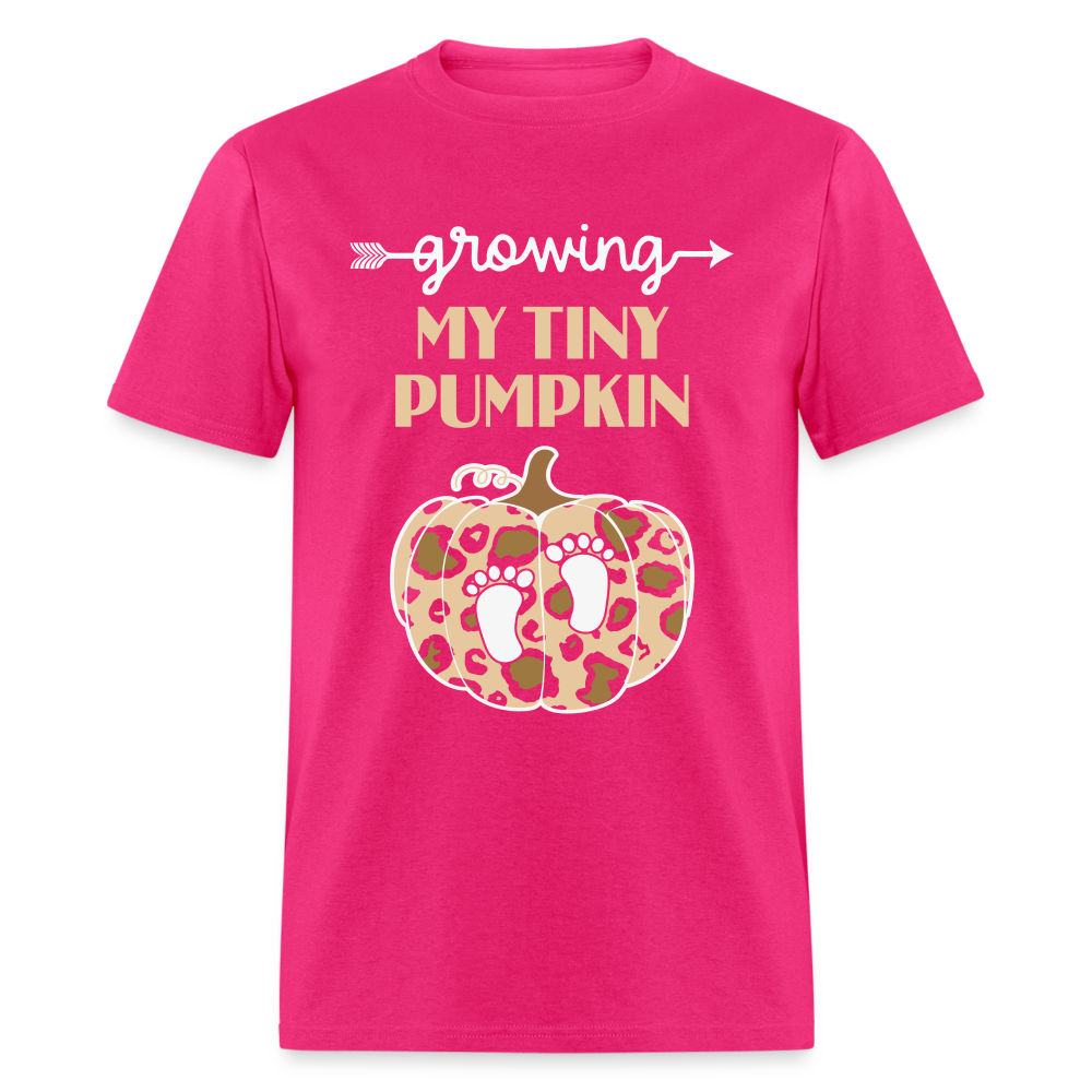 Growing My Tiny Pumpkin (Pregnancy) T-Shirt - fuchsia