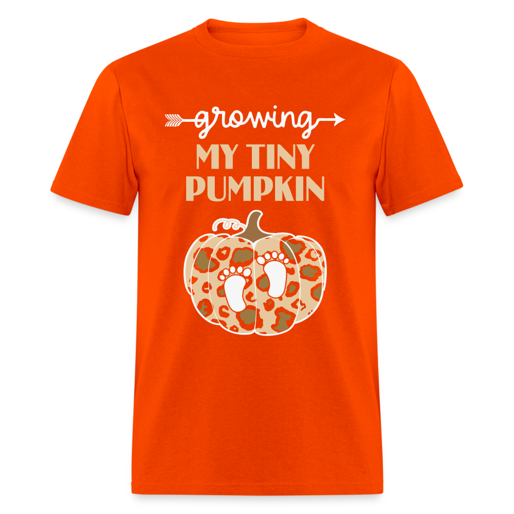 Growing My Tiny Pumpkin (Pregnancy) T-Shirt - orange