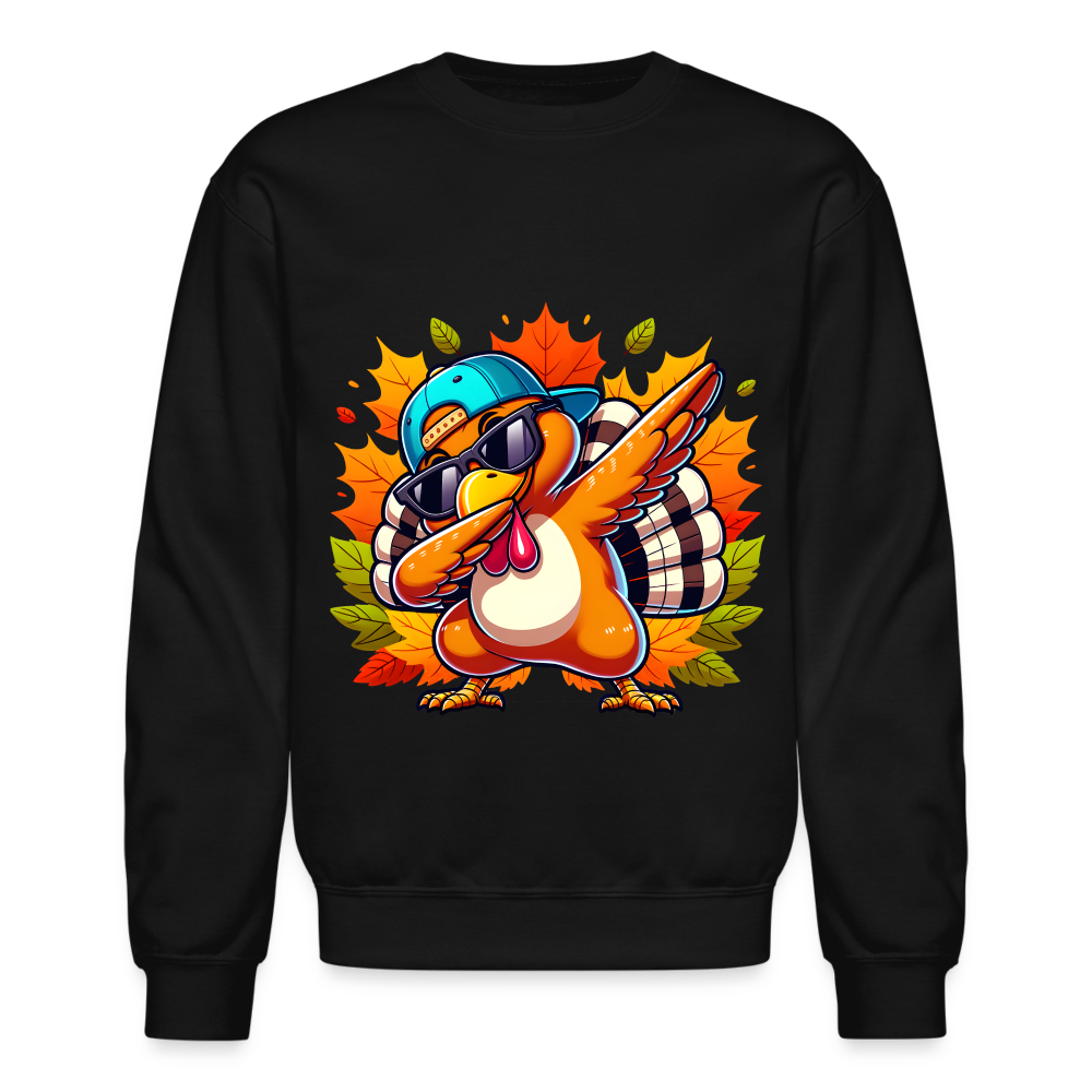 Dabbing Thanksgiving Turkey Sweatshirt - black