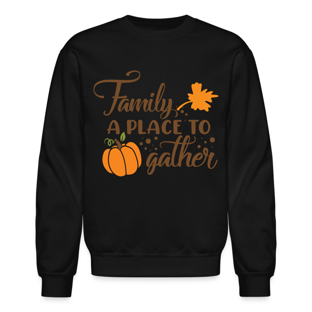 Family A Place To Gather Sweatshirt Color: black
