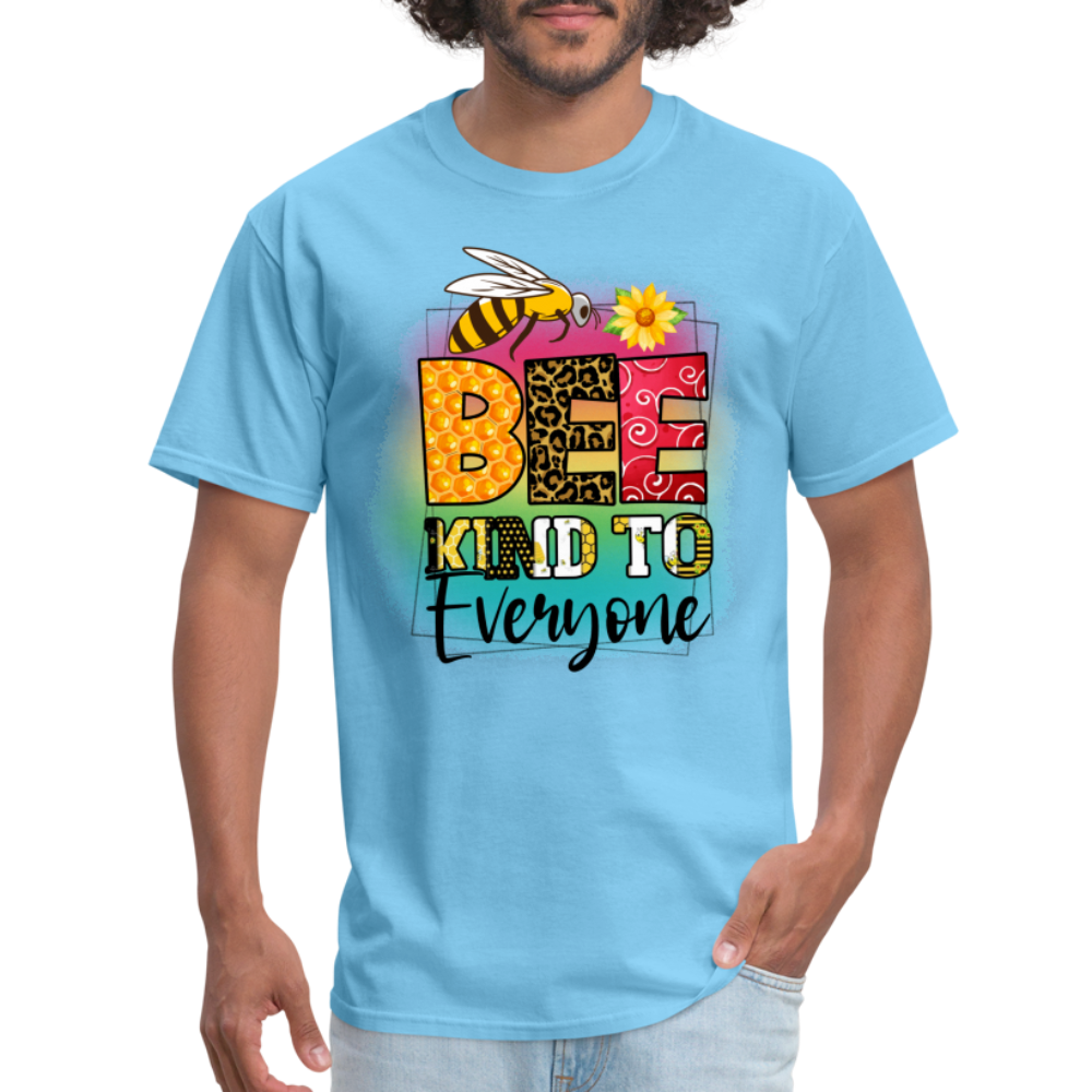 BEE Kind to Everyone T-Shirt - aquatic blue