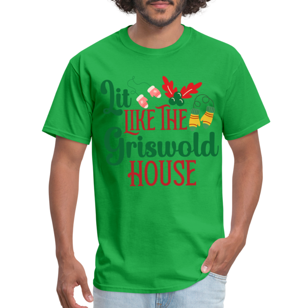 Lit Like The Griswold House T-Shirt - bright green