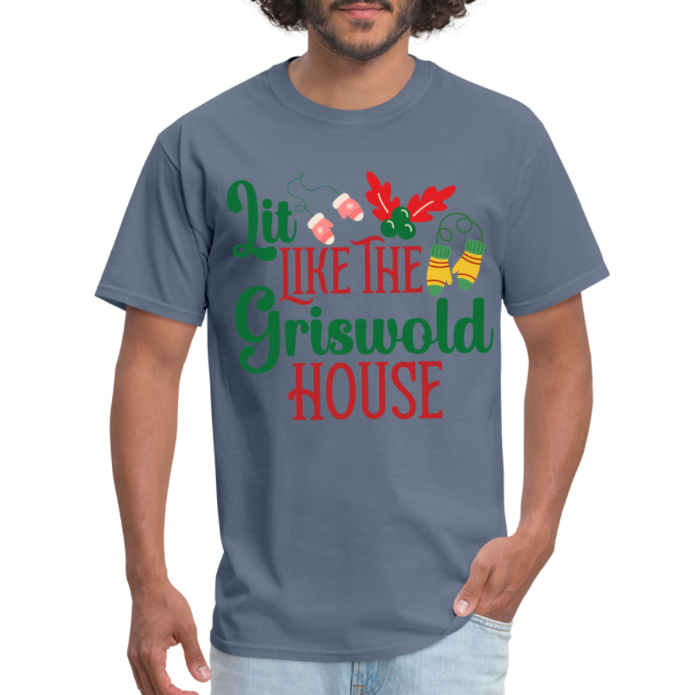 Lit Like The Griswold House T-Shirt - denim