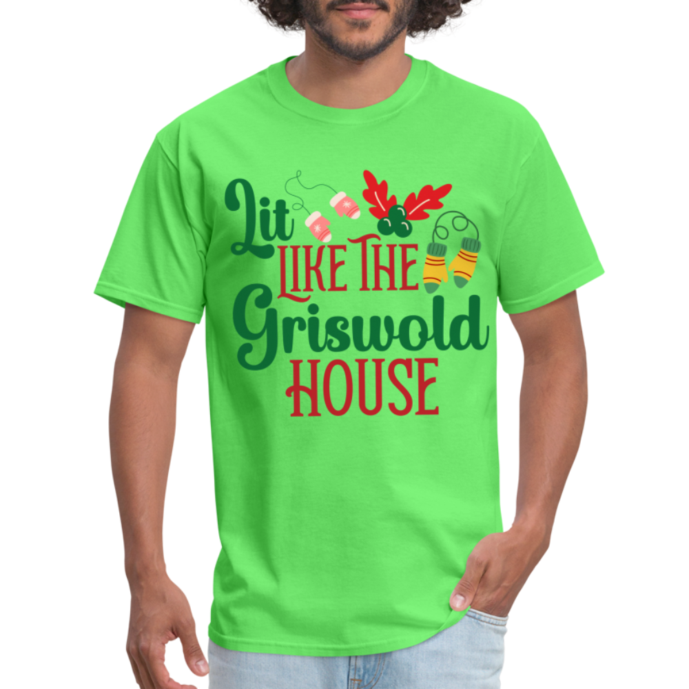 Lit Like The Griswold House T-Shirt - kiwi