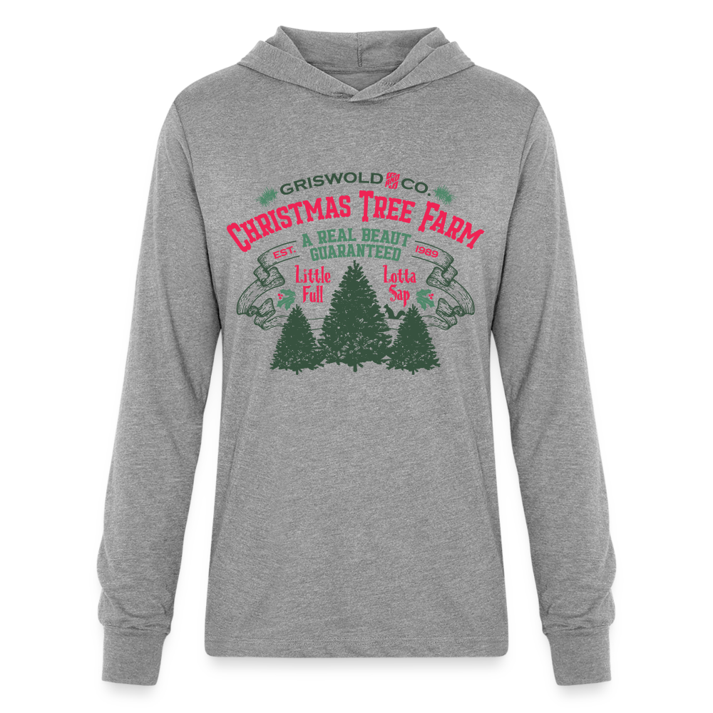 Unisex Long Sleeve Hoodie Shirt - heather grey