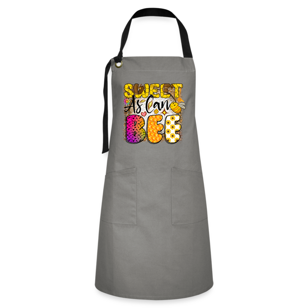 Sweet As Can BEE - Artisan Apron - gray/black