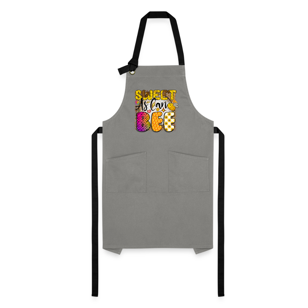 Sweet As Can BEE - Artisan Apron - gray/black