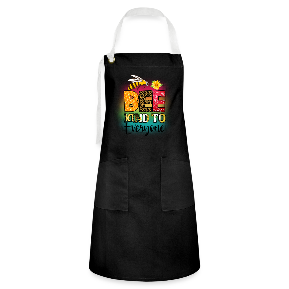 BEE Kind to Everyone - Artisan Apron Color: black/white