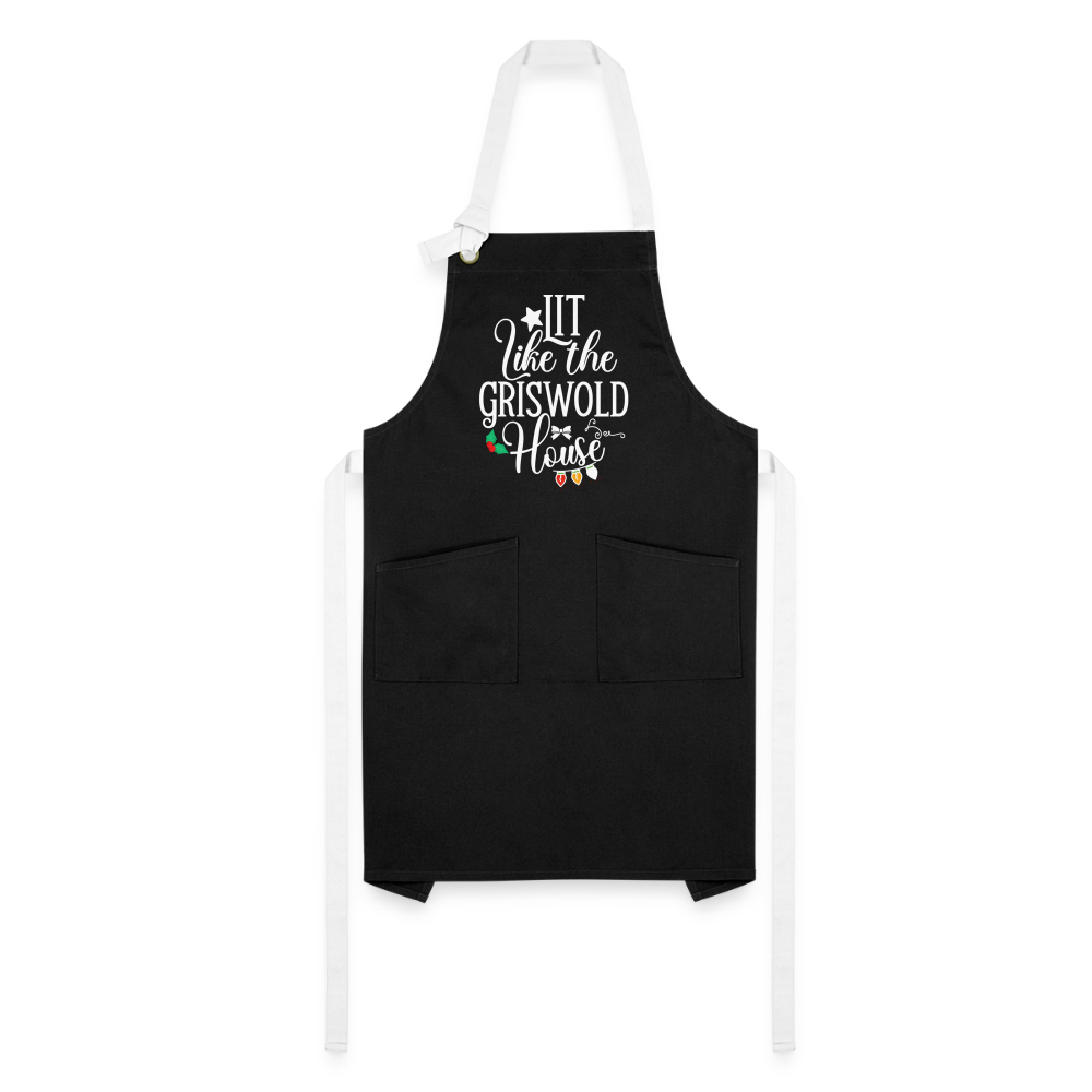 Lit Like The Griswold House - Artisan Apron Color: gray/black