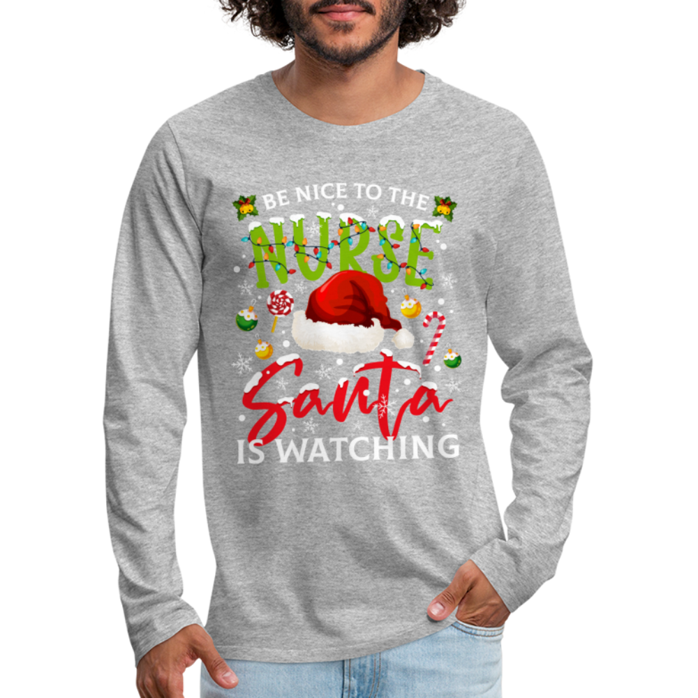 Men's Premium Long Sleeve T-Shirt - heather gray