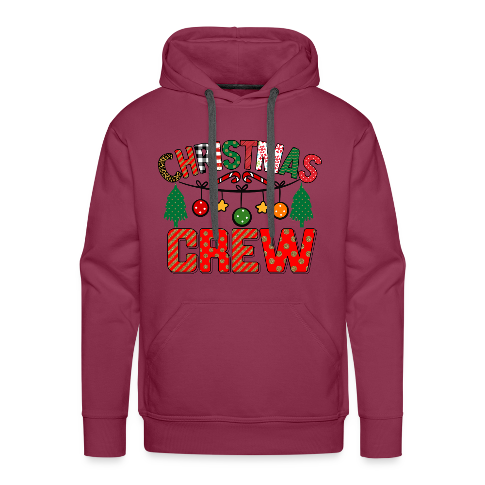 Christmas Crew - Men’s Premium Hoodie Color: burgundy