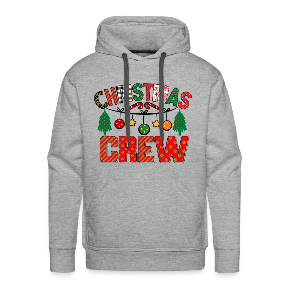 Christmas Crew - Men’s Premium Hoodie Color: heather grey