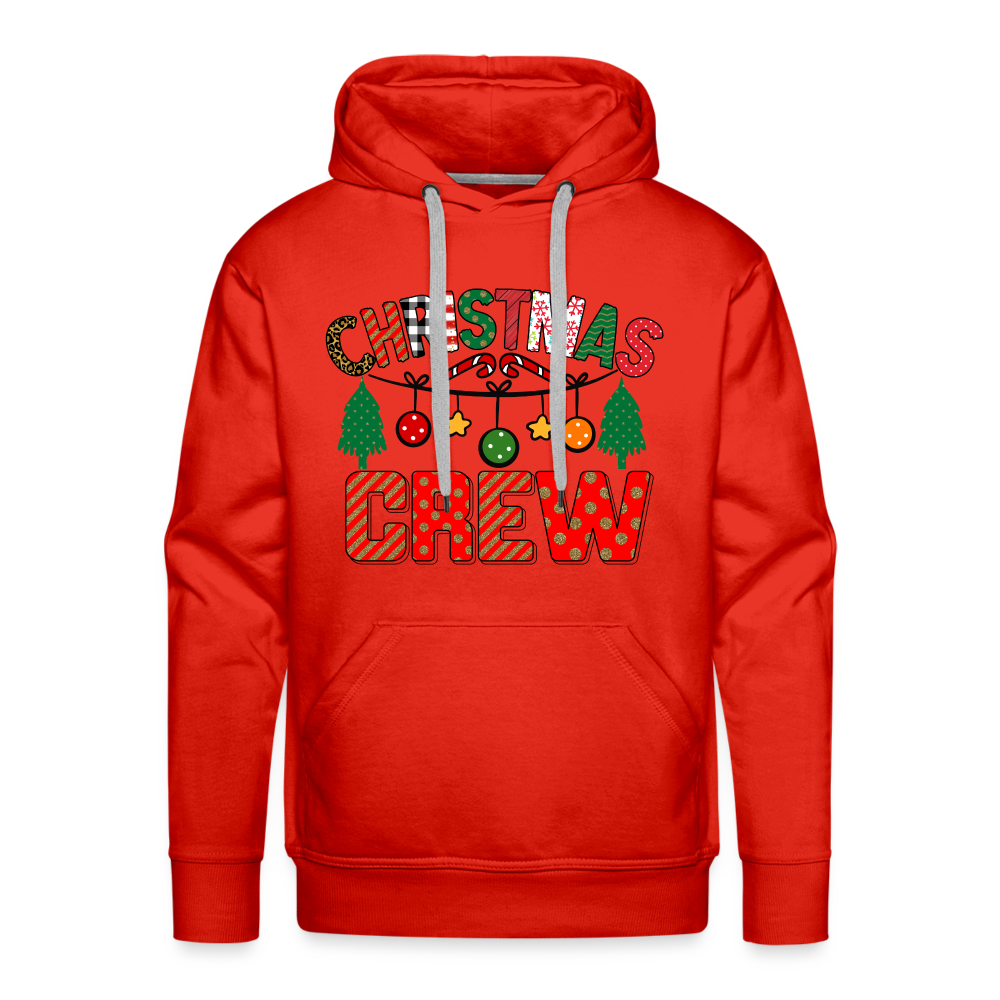 Christmas Crew - Men’s Premium Hoodie Color: red