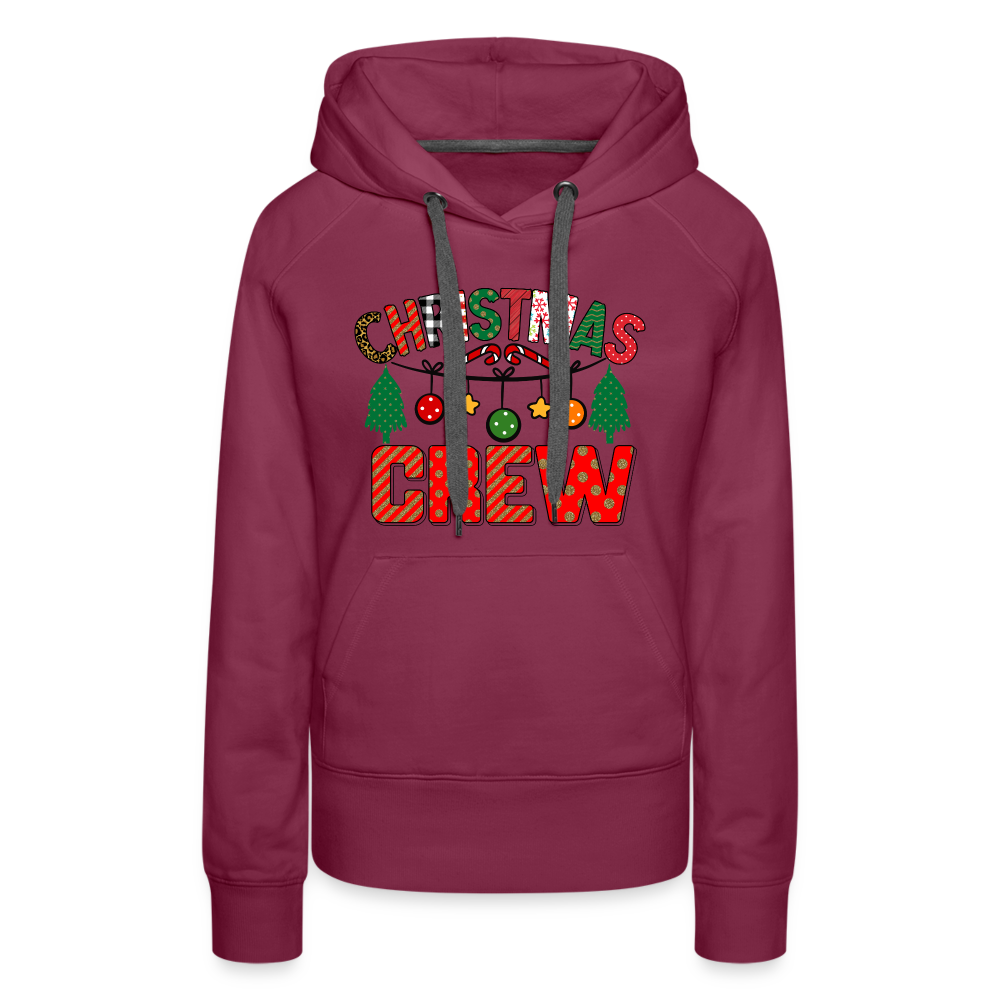 Christmas Crew - Women’s Premium Hoodie - burgundy