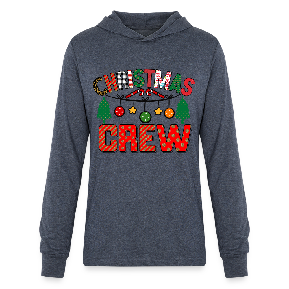 Christmas Crew - Hoodie Shirt Color: heather navy