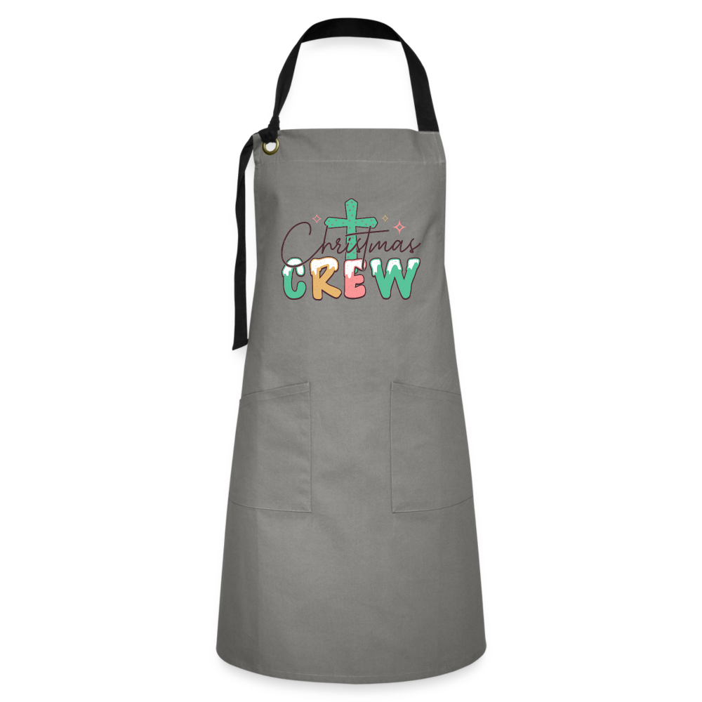 Christian Christmas Crew - Artisan Apron - gray/black