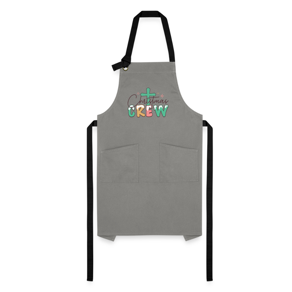 Christian Christmas Crew - Artisan Apron - gray/black