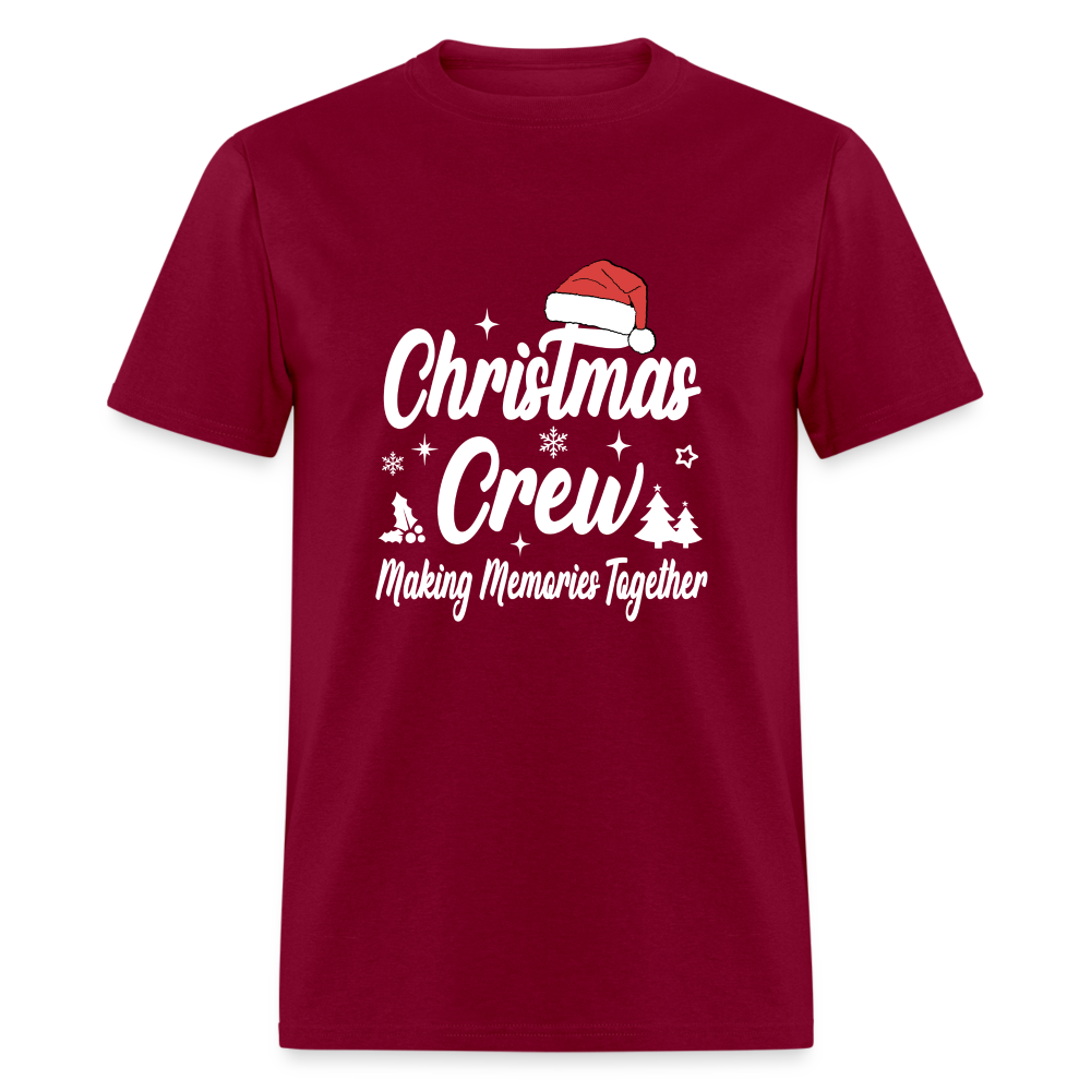 Christmas Crew T-Shirt (Making Memories Together) Color: burgundy