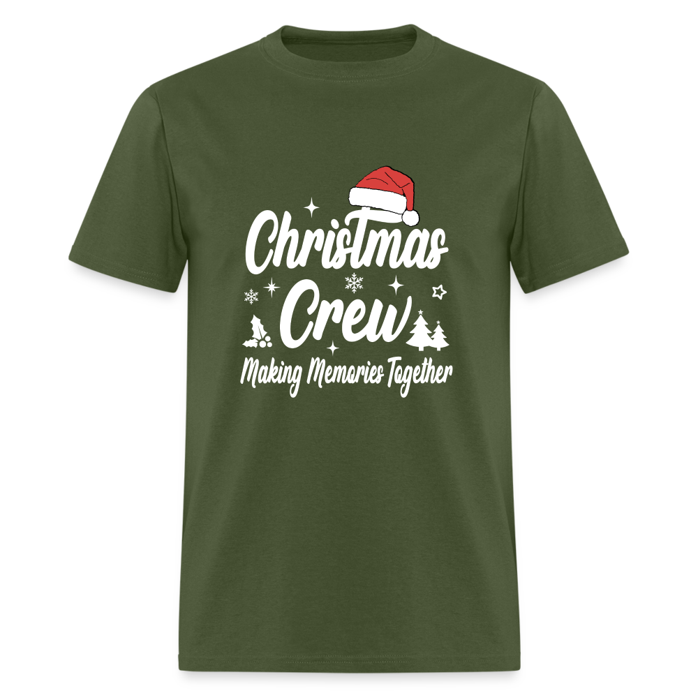 Christmas Crew T-Shirt (Making Memories Together) Color: military green