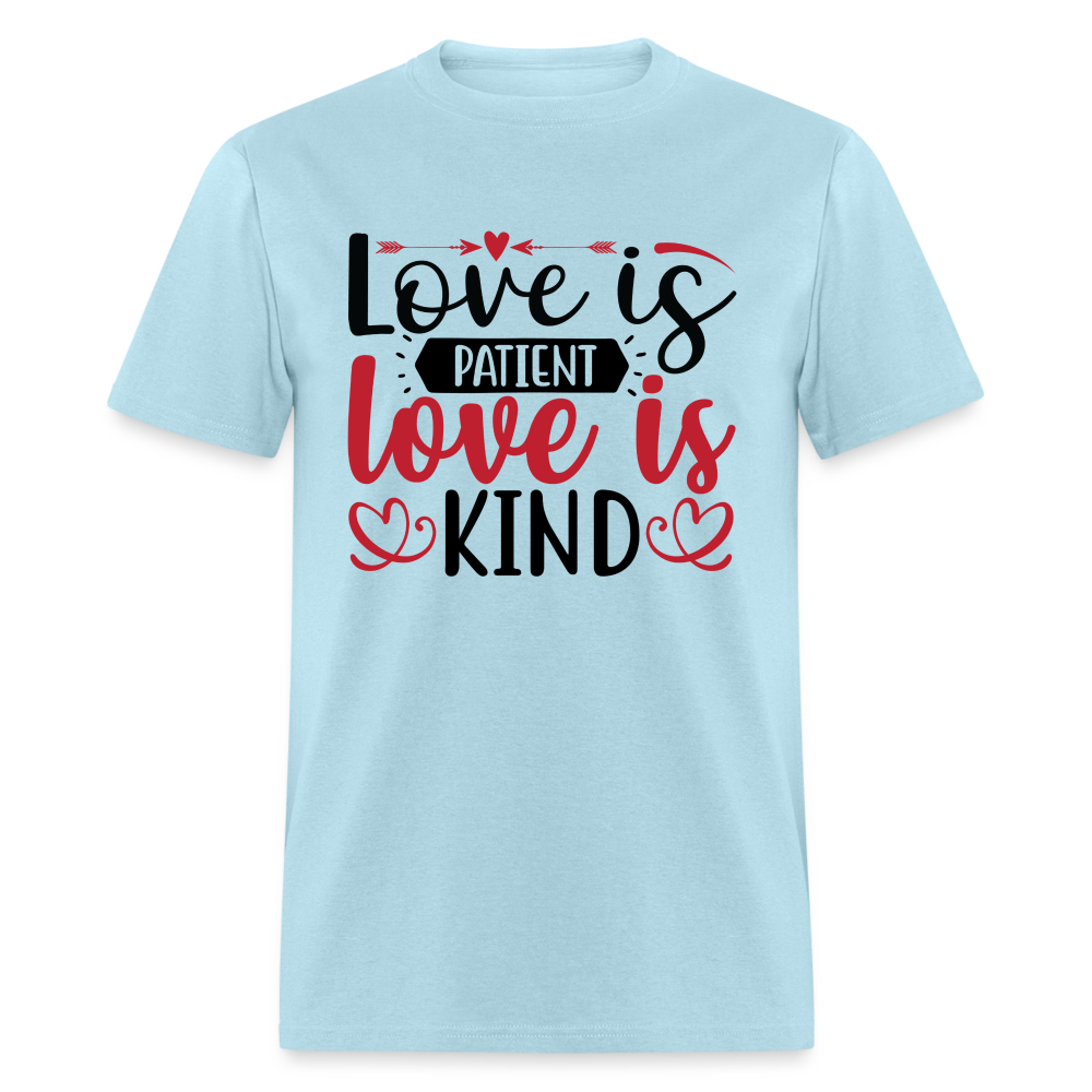 Love Is Patient Love Is Kind T-Shirt - powder blue
