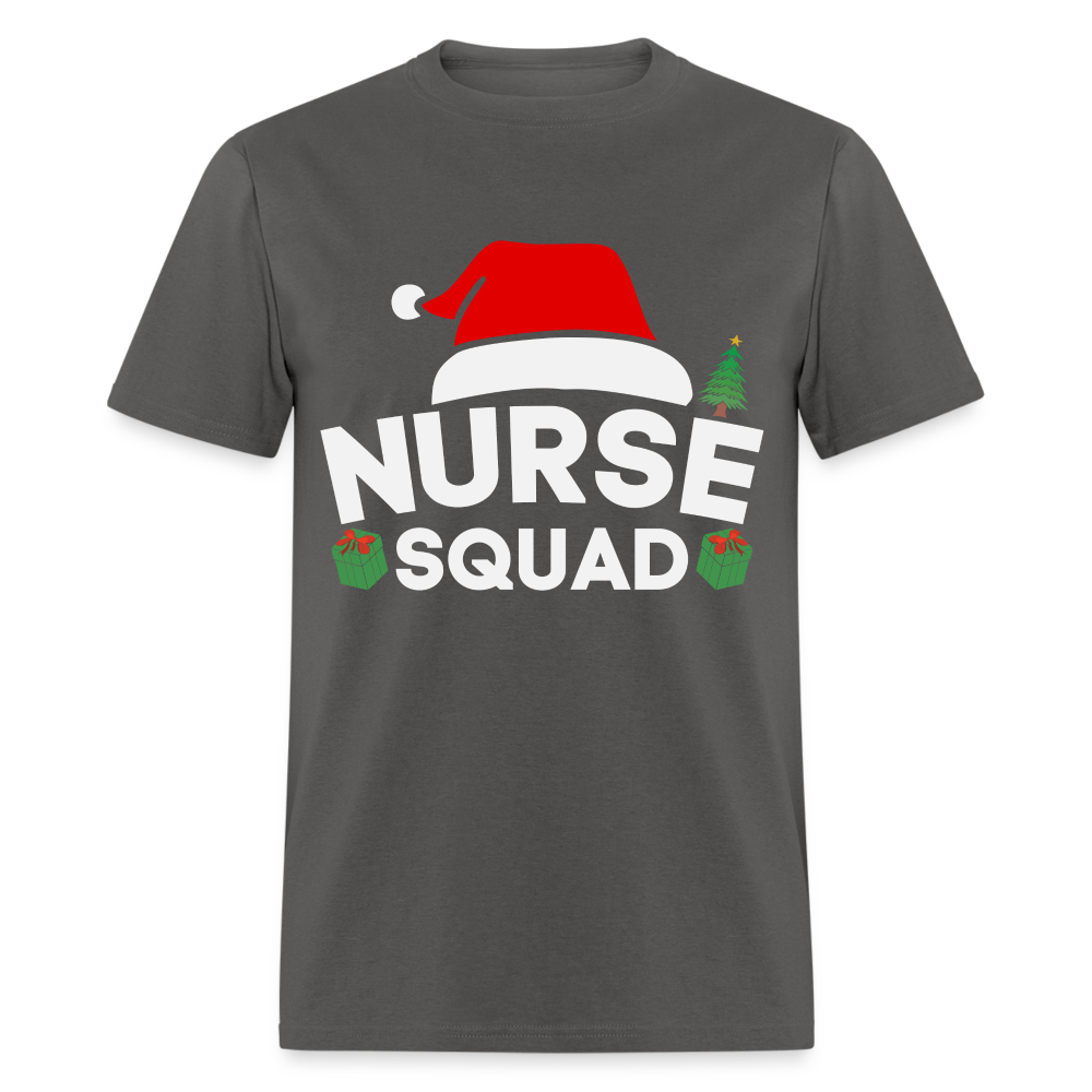Nurse Squad - Christmas T-Shirt - charcoal