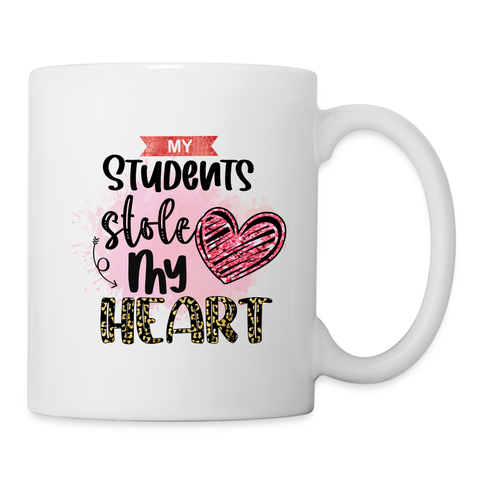 My Students Stole My Heart Coffee Mug - white