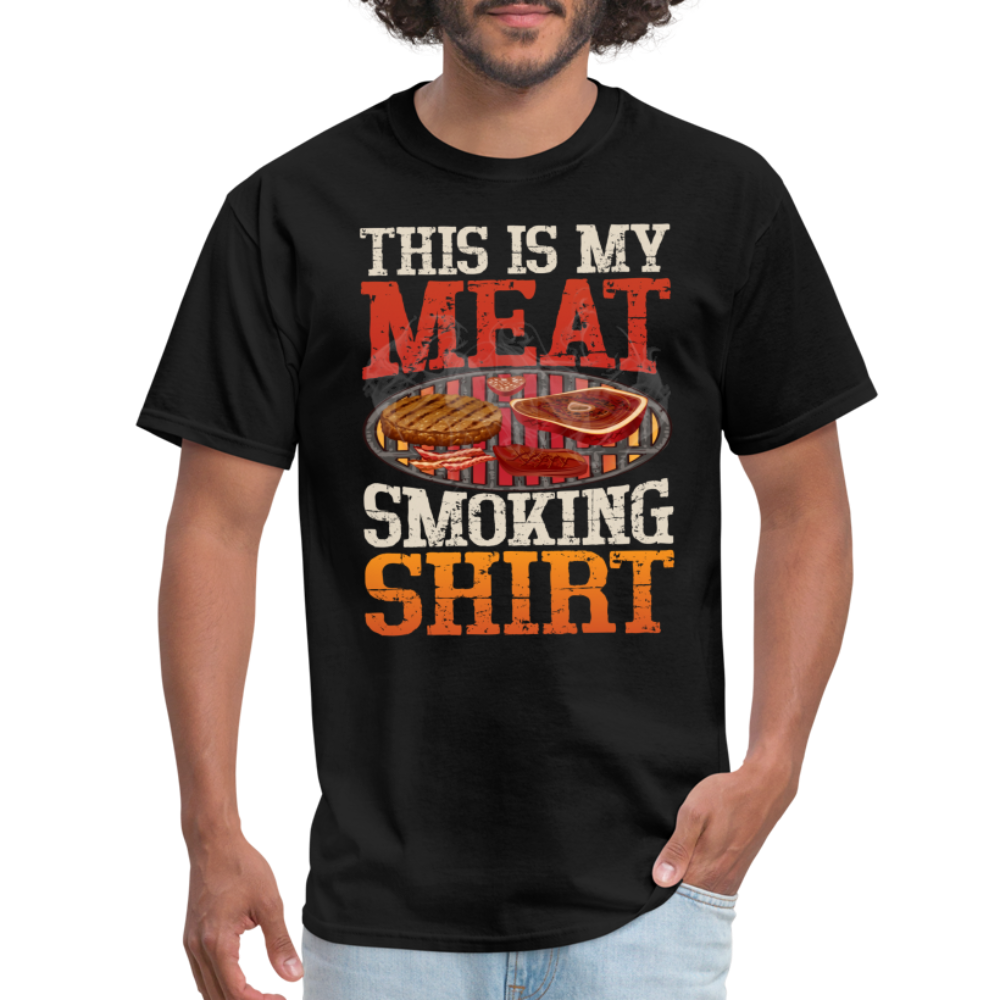 This Is My Meat Smoking Shirt (BBQ T-Shirt) - black