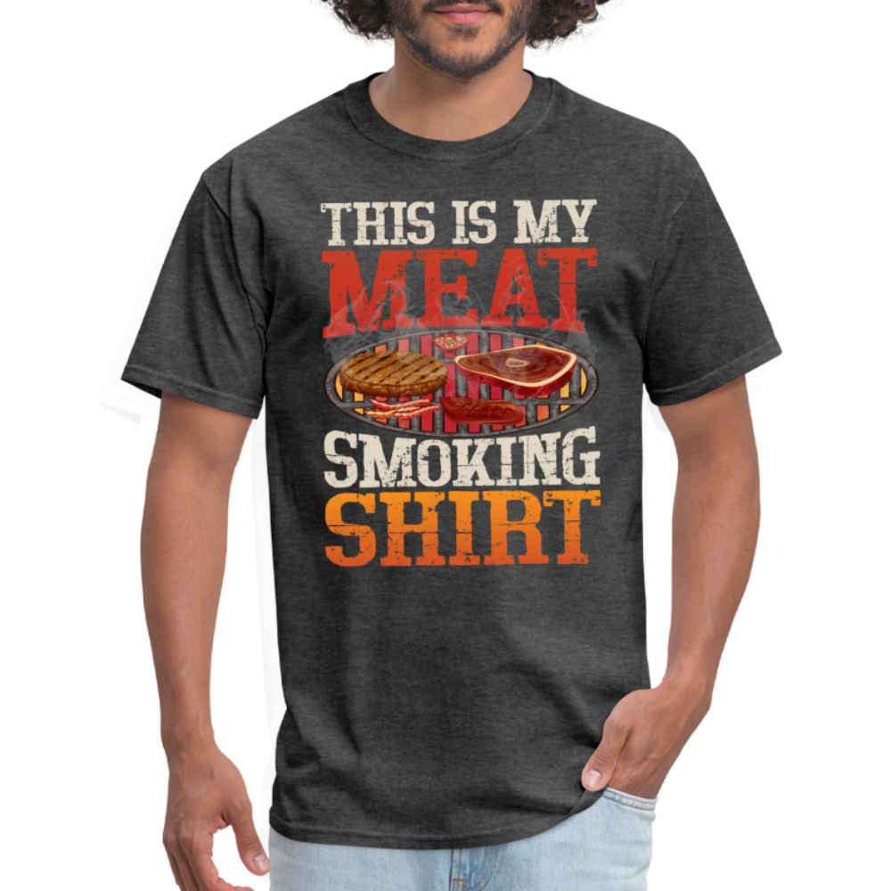 This Is My Meat Smoking Shirt (BBQ T-Shirt) - heather black