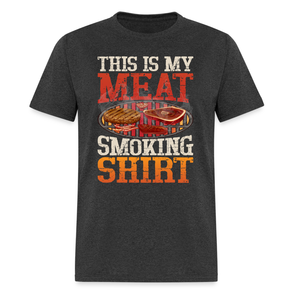 This Is My Meat Smoking Shirt (BBQ T-Shirt) - heather black