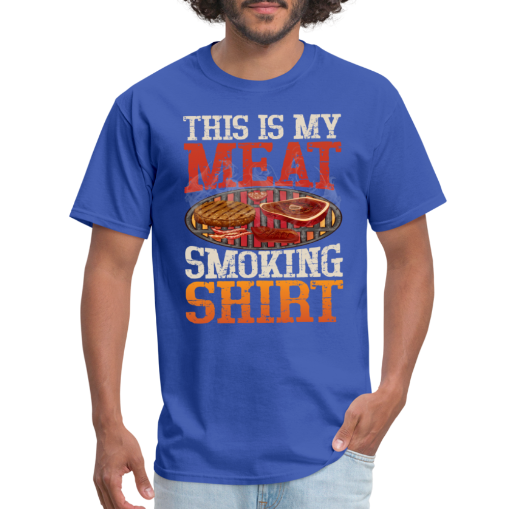 This Is My Meat Smoking Shirt (BBQ T-Shirt) - royal blue