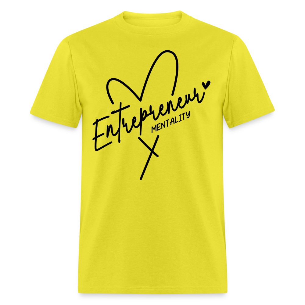 Entrepreneur Mentality T-Shirt - yellow