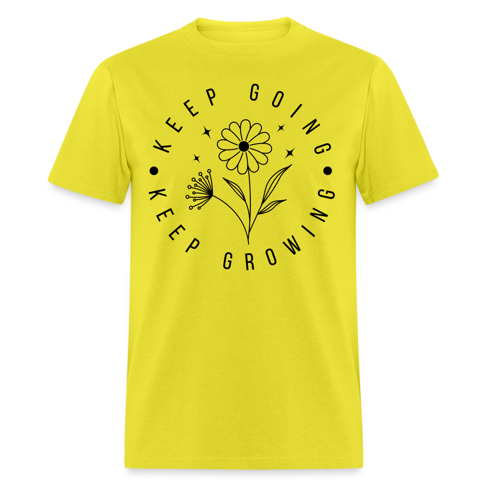 Keep Going Keep Growing T-Shirt - yellow