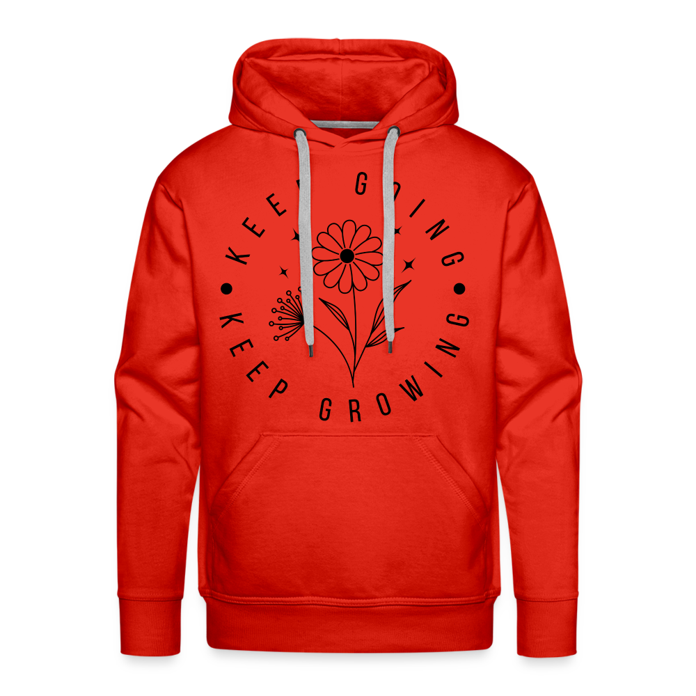 Keep Going Keep Growing : Men’s Premium Hoodie - red