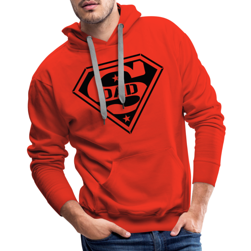 Super Dad Men’s Premium Hoodie (Customize) Color: white
