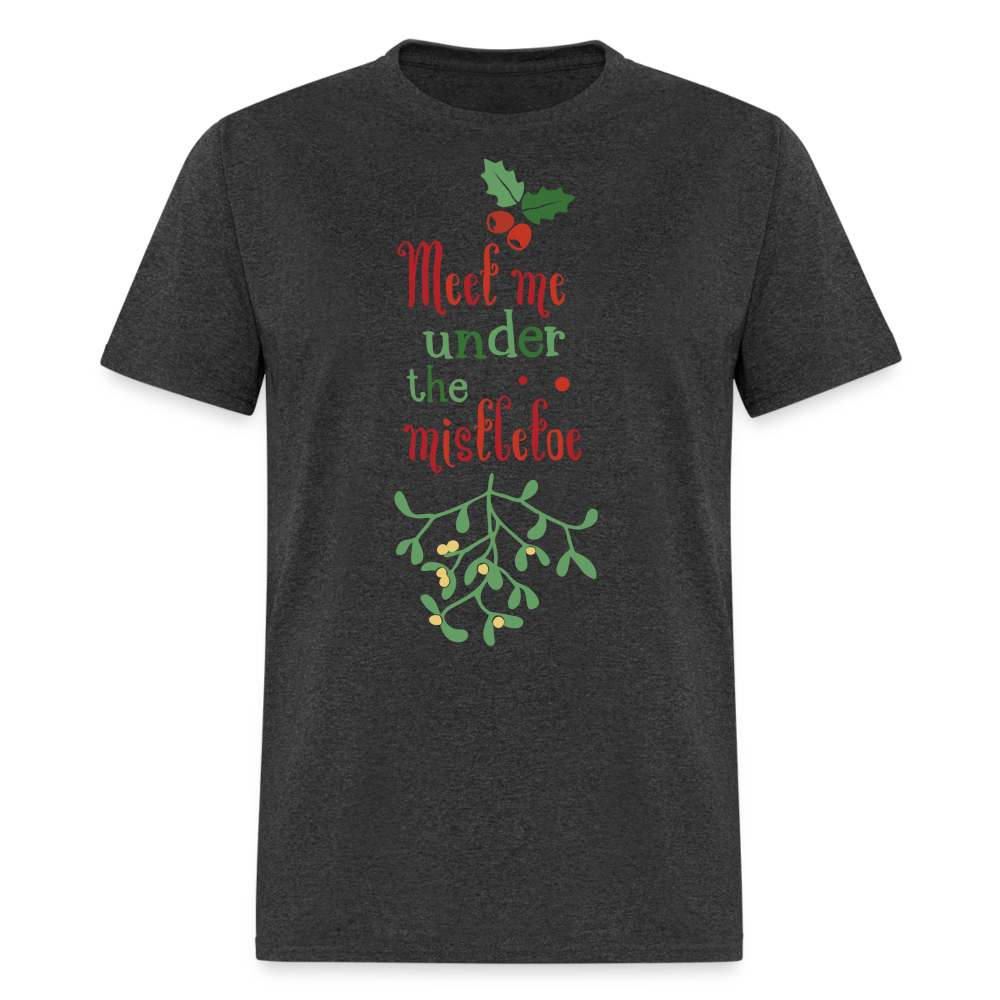 Meet Me Under The Mistletoe T-Shirt - heather black