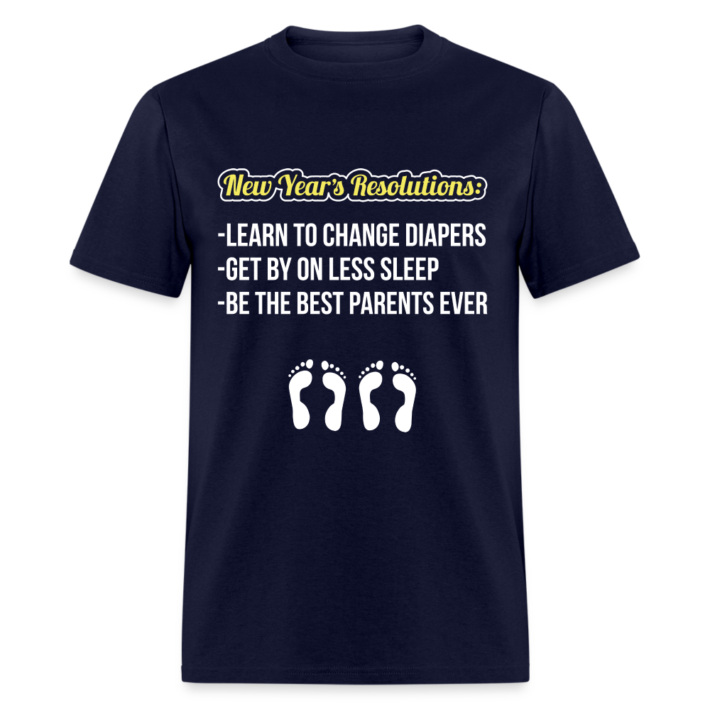 New Year's Resolution T-Shirt (Parents) - navy