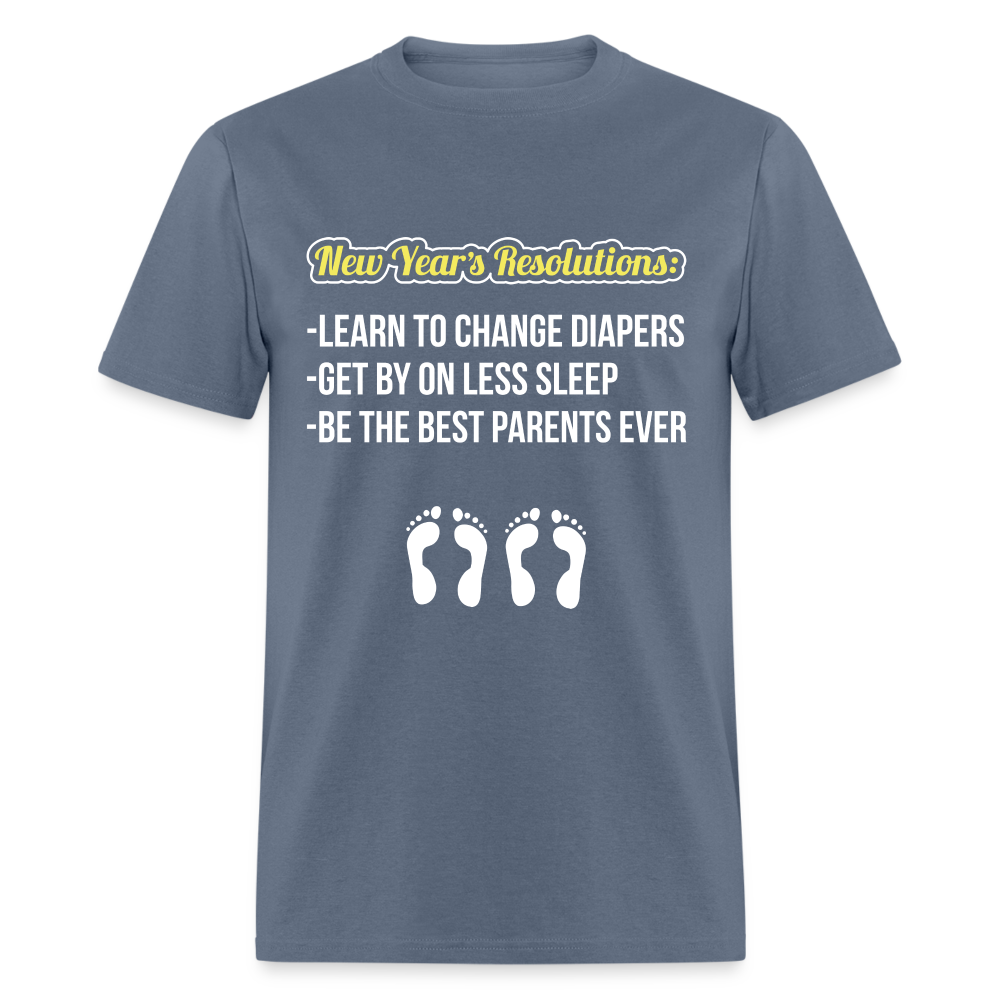 New Year's Resolution T-Shirt (Parents) - denim