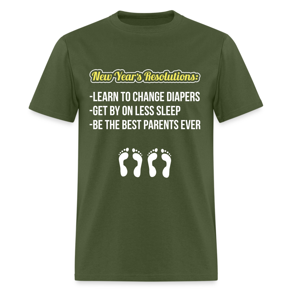 New Year's Resolution T-Shirt (Parents) - military green