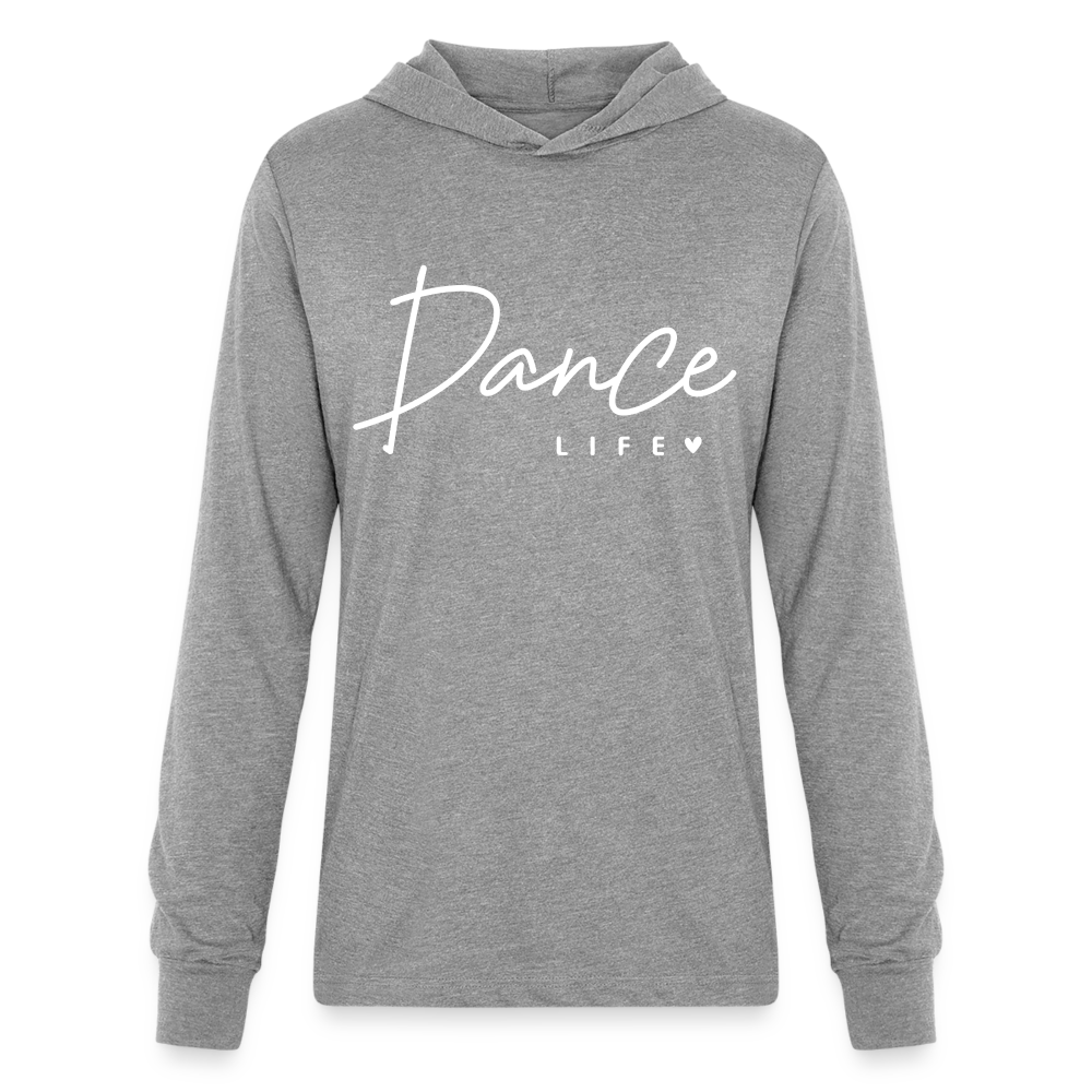 Dance Life : Long Sleeve Hoodie Shirt - heather grey
