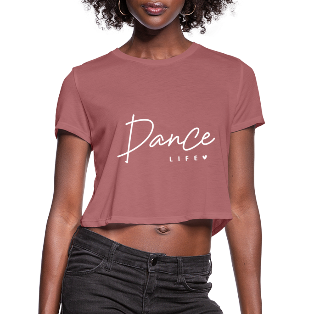 Dance Life Cropped T-Shirt Color: deep heather