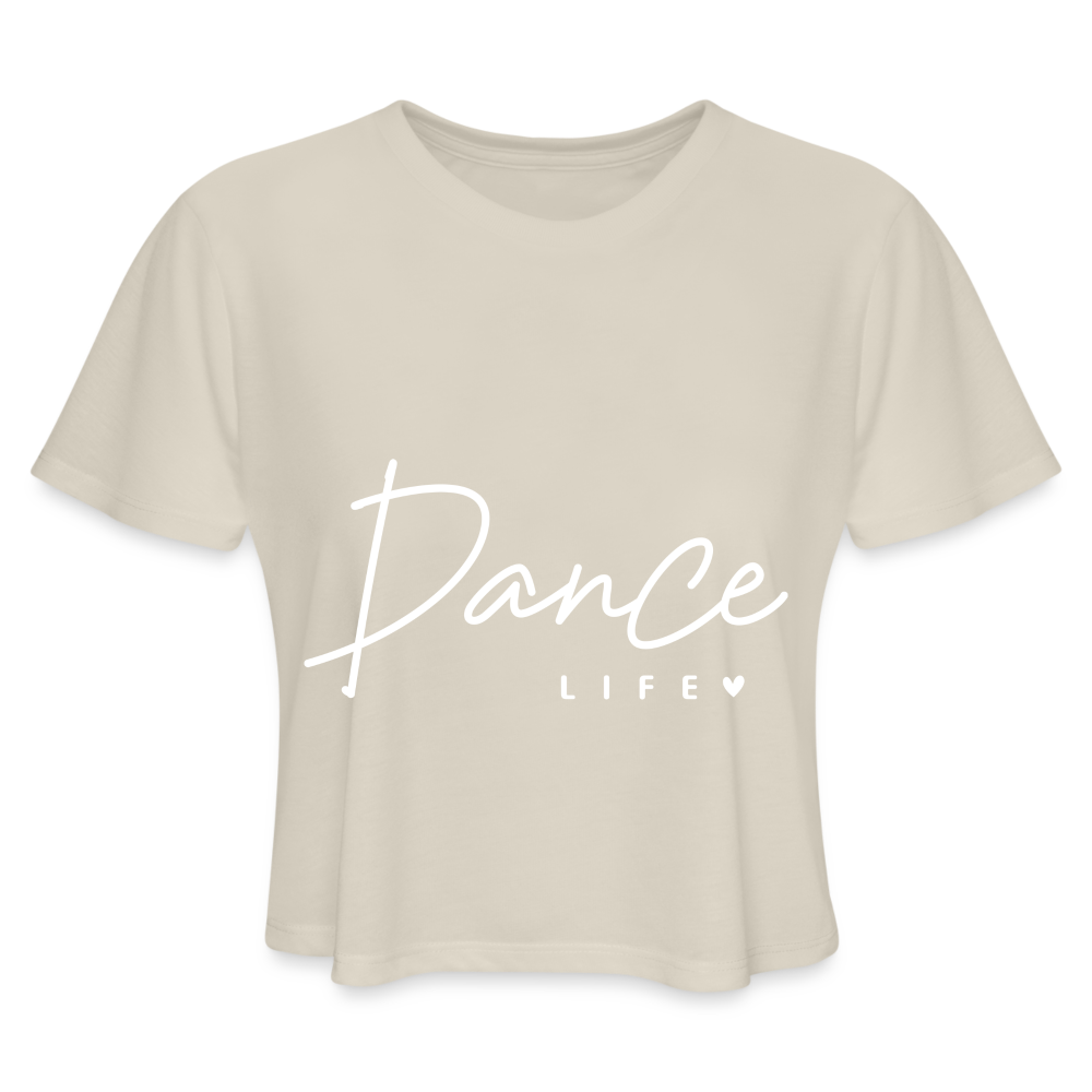 Dance Life Cropped T-Shirt Color: deep heather