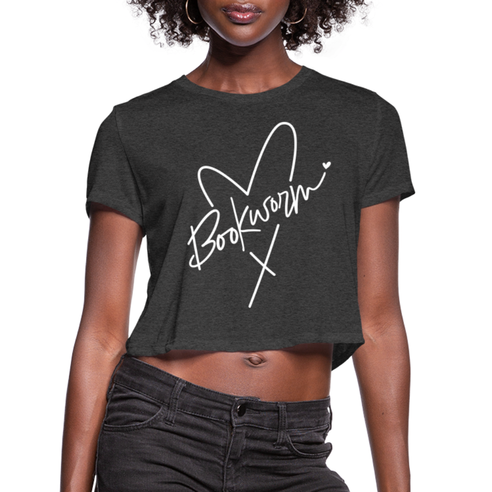 Bookworm : Women's Cropped T-Shirt Color: deep heather