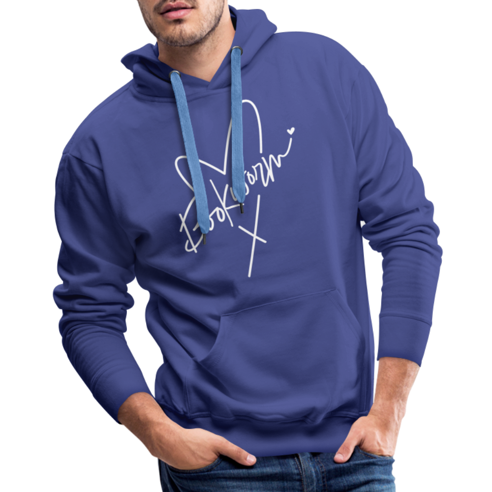 Bookworm : Men’s Premium Hoodie Color: royal blue