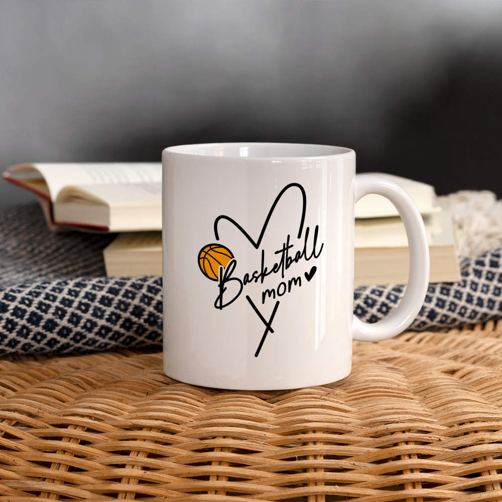 Basketball Mom : Coffee Mug - white