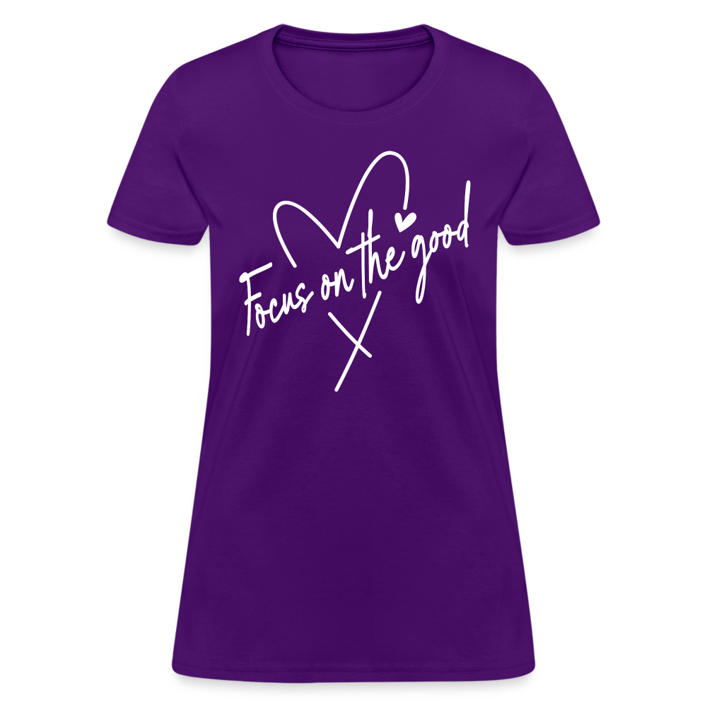 Focus on the Good : Women's T-Shirt - purple