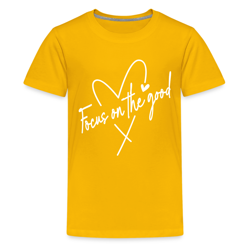 Focus on the Good : Kids' Premium T-Shirt Color: sun yellow