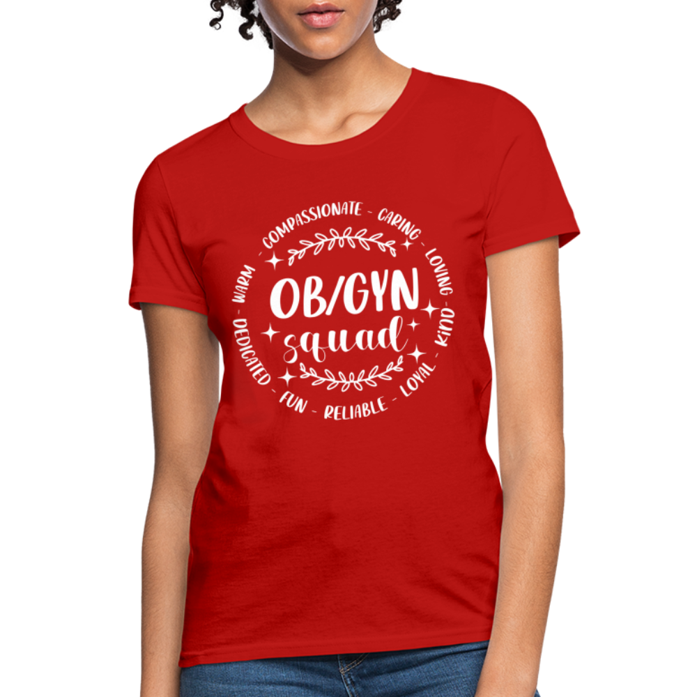 OBGYN Squad : Women's T-Shirt (Gynecology) - red