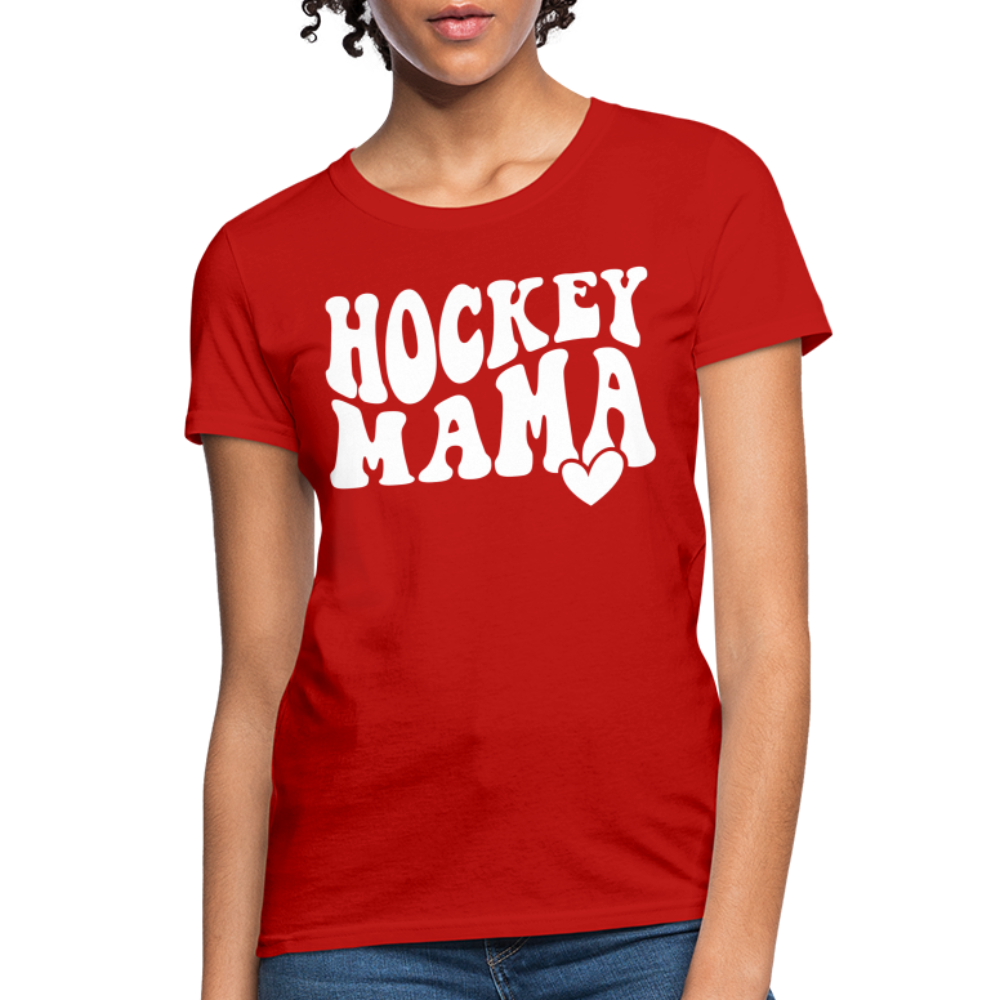 Hockey Mama : Women's T-Shirt - red
